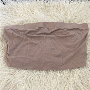 Fashion Nova Mauve Crop Top Tube Top Casual Feminine Sexy No Damage Stains Snags